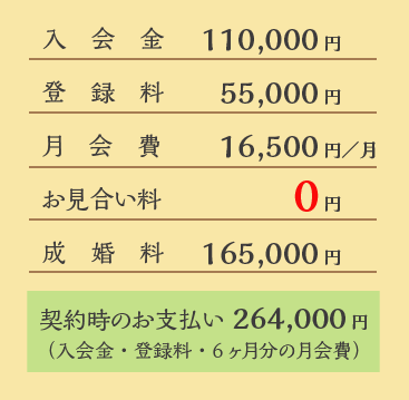 hikariコース料金表